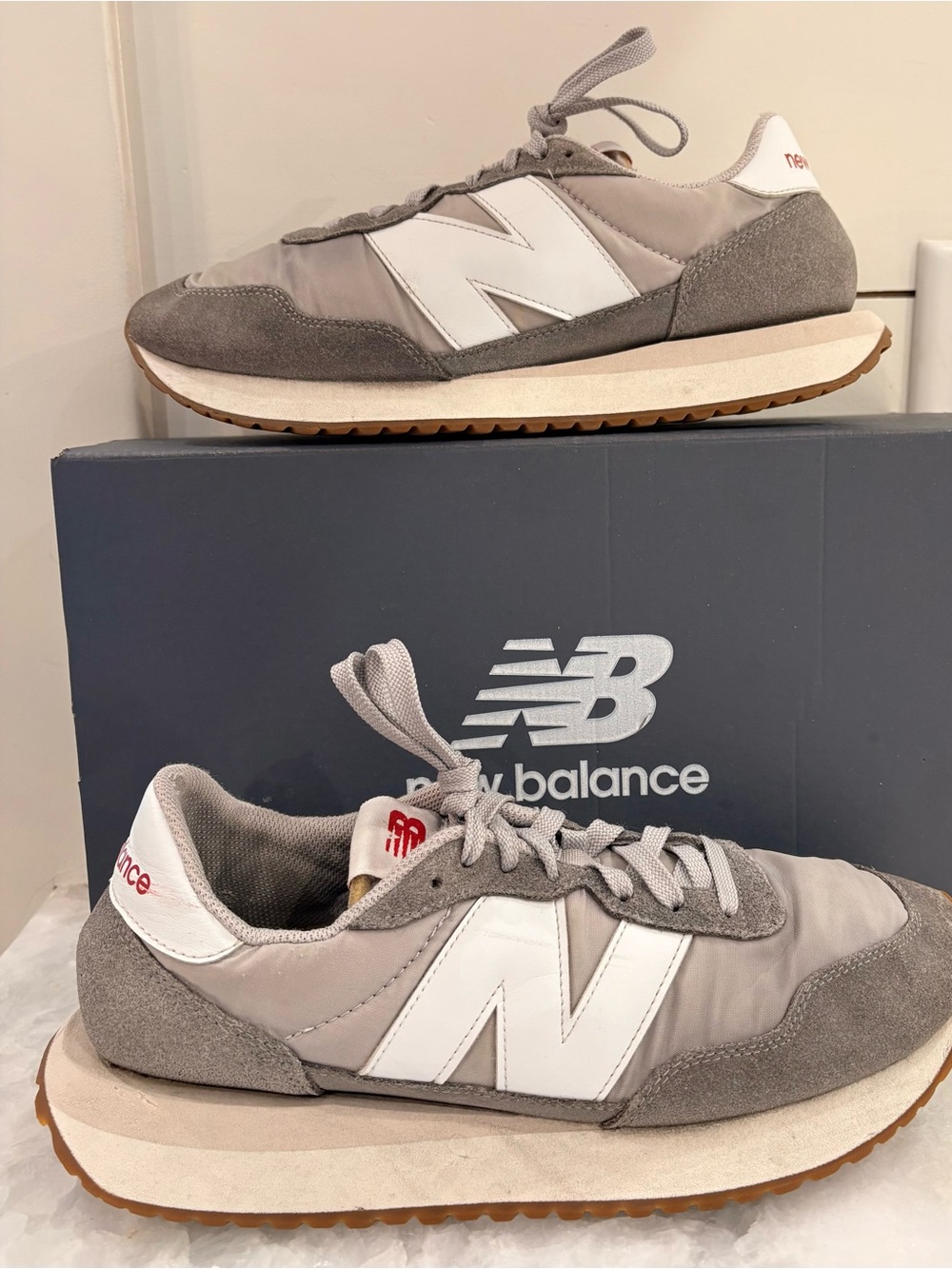 New Balance 237v1 Marblehead/Rain Cloud grey Size 10 men’s / 11.5 women’s